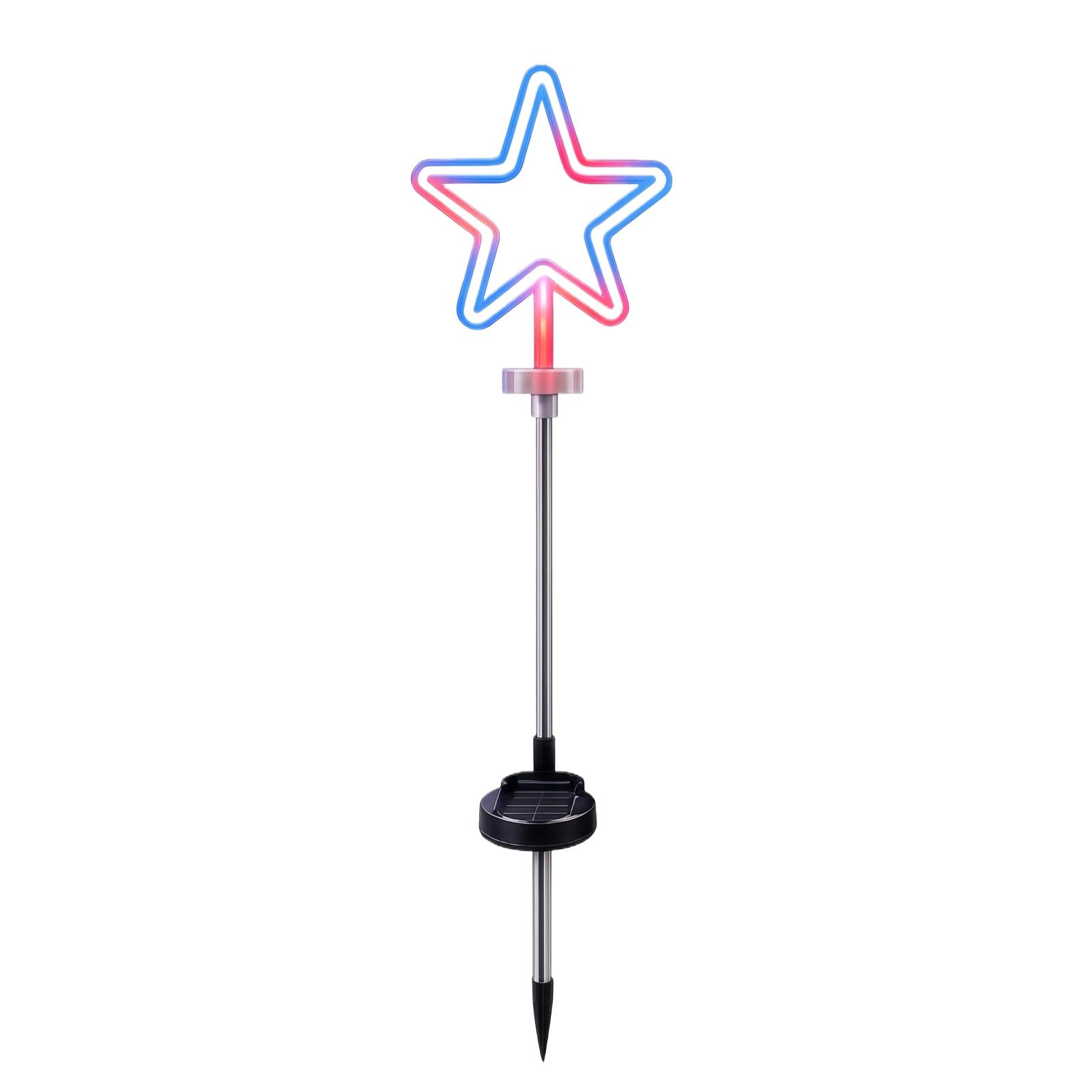 

Solar Garden Stake Light Patriotic Outdoor Light For Yard Garden Decoration One Size