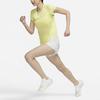 Nike Runicon Clash Breathable Short Sleeve T-Shirt Women Tops Vibrant-Yellow CZ9546-712