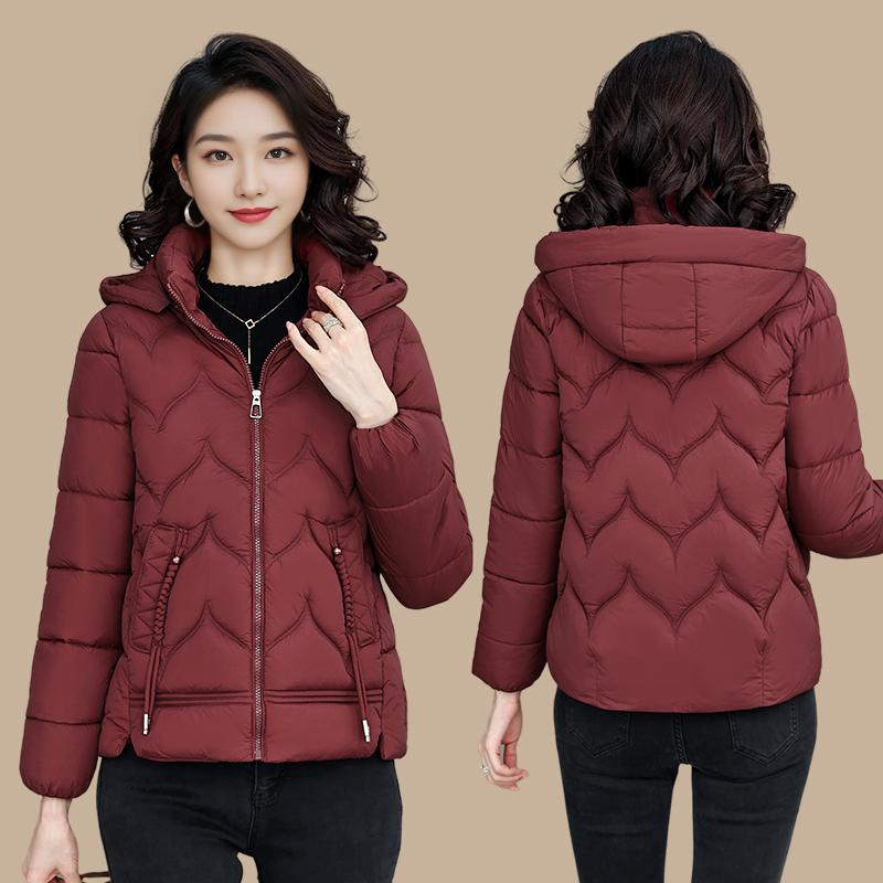 Stilvoller kurzer Winter-Daunenbaumwollmantel für Damen, bequem und warm, perfekt für die Herbst- und Wintersaison