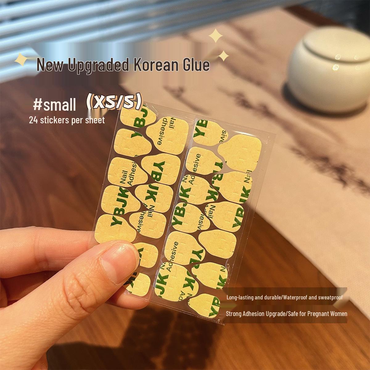 Суперлипкий корейский гелевый клей для нейл-арта: Водонепроницаемая двусторонняя лента для малых и больших размеров