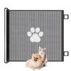 YLOVABLE Roll-Up Baby Gate, Mesh Cloth Door Barrier for Doors and Stairs, with Tape, Roll-Up Pet Fence, Barrier-Free, Cat Claw Protection, 110*78cm