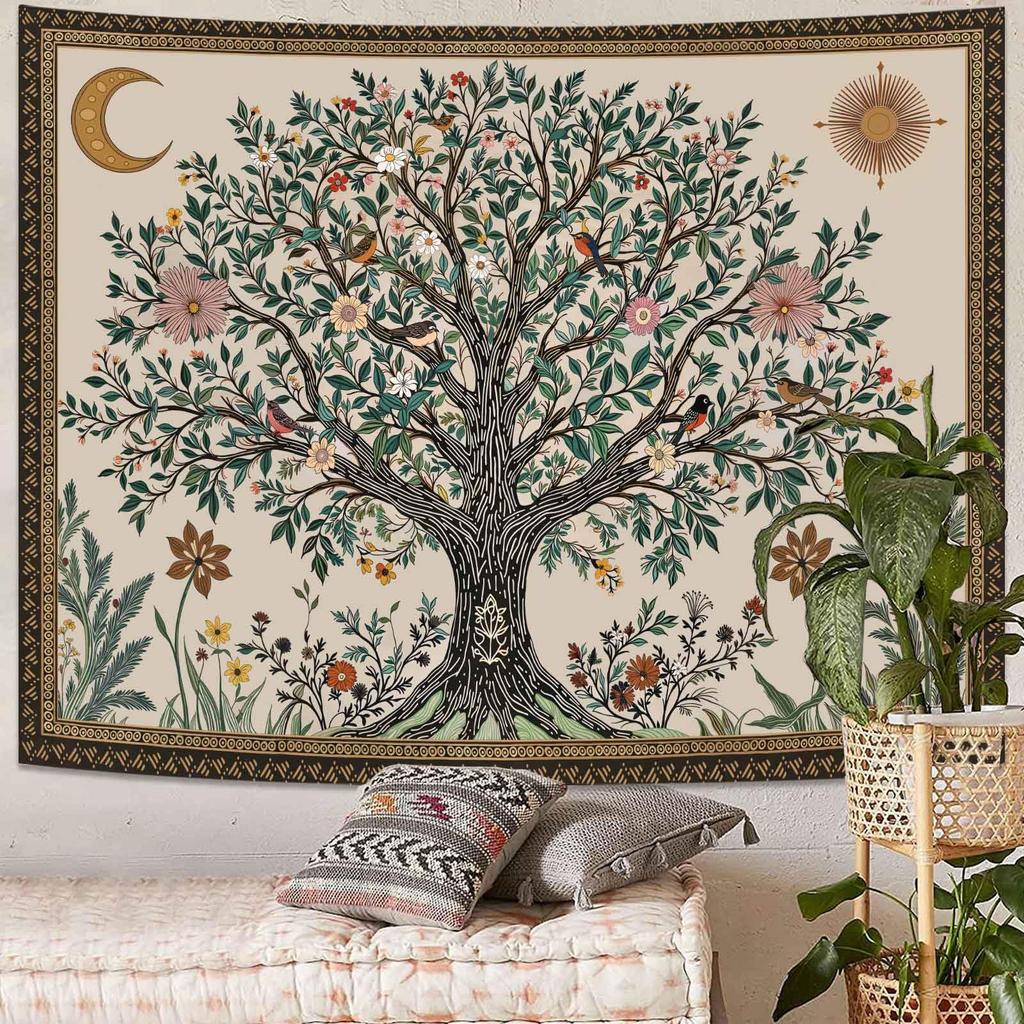 Nature Tree Tapestry Mystical Forest Tapestry for Bedroom Aesthetic Tapastry's Wall Hanging Tapestries for Living Room Dorm Tree