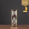 15/30/60min Creative Metal Hourglass Sand Timer European Retro Office Bookshelf Study Ornaments Decoration Sand Clock Timer