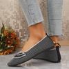N Nü Spring/Summer New Pointed Toe Flat Single Shoes Large Size Fashion Flying Weaving One Step Casual Women's Shoes