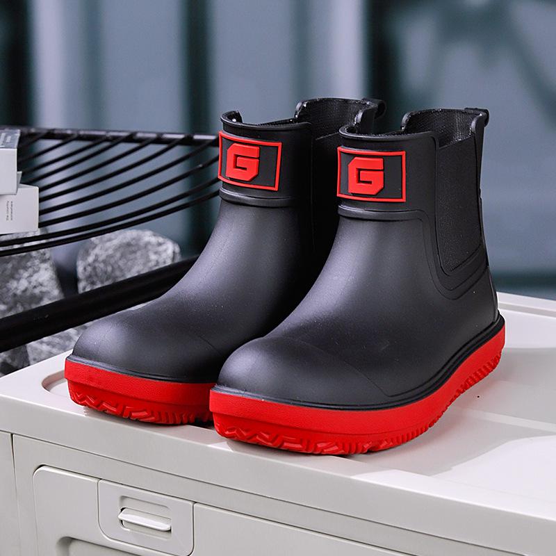 Europäischer & Amerikanischer Stil Unisex Wasserdichte High-Top Regenstiefel - Umweltfreundliche Outdoor Gummischuhe