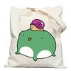 Frog creative printing new shoulder bag leisure student large capacity tote bag