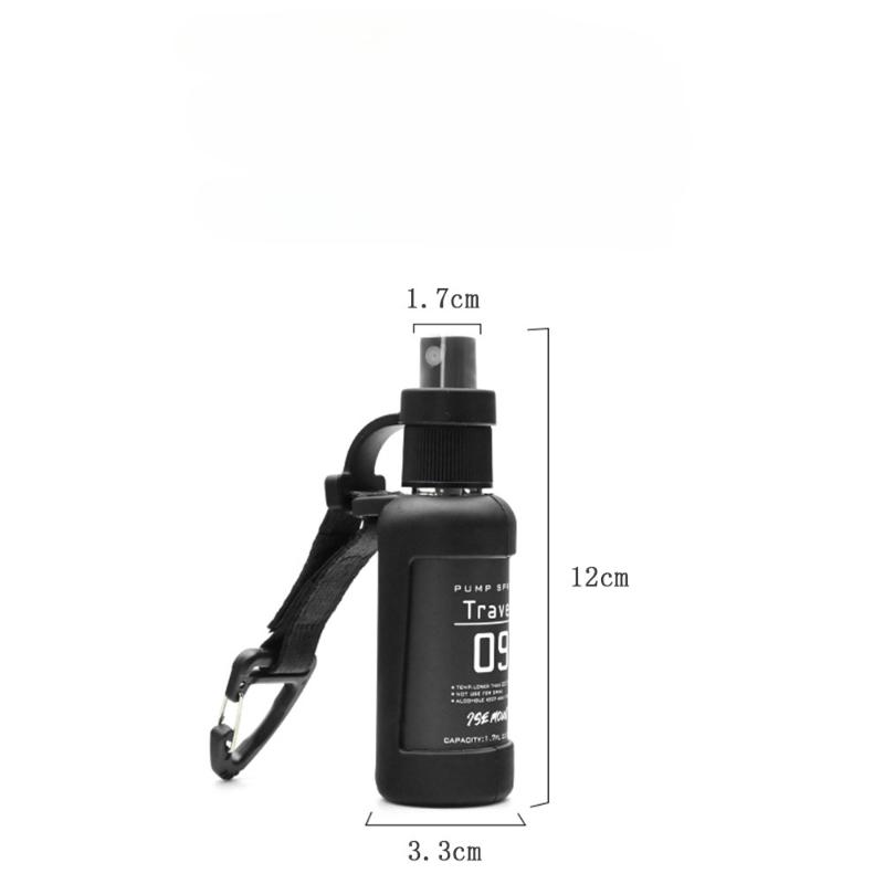 1PC Outdoor Camping Trip Spray Bottle Alcohol Dispenser Bottle Tactical Portable Spray Bottle 50ml Hiking Accessories чёрный