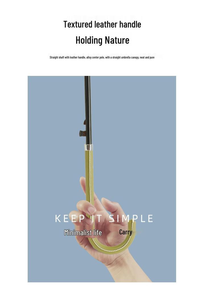Sturdy 16-Rib Large-Handle Umbrella with Custom Logo for Primary School Students