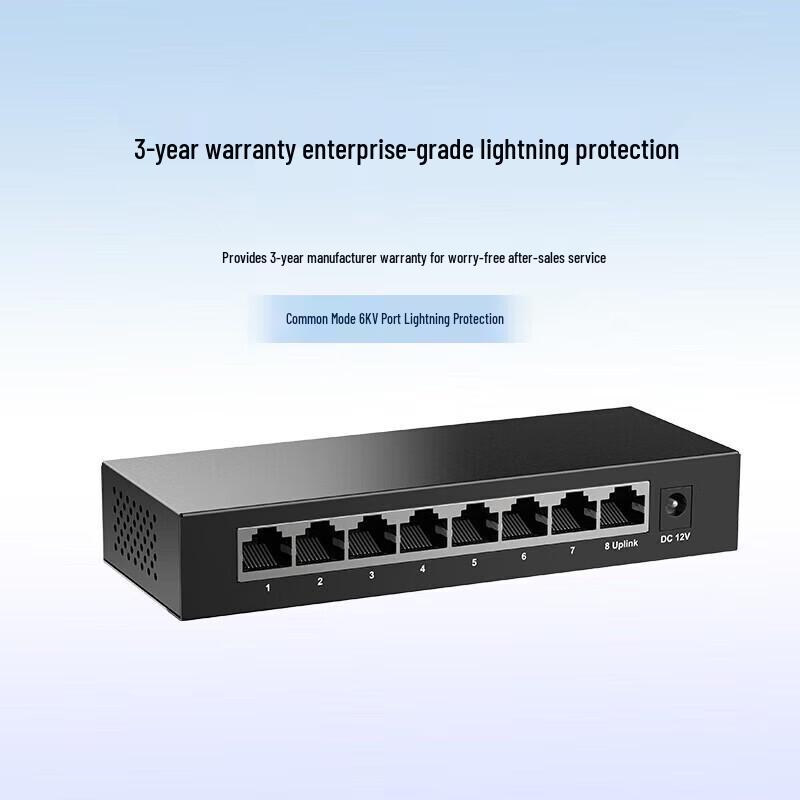 H3C Mini S1208V 8-Port Gigabit Unmanaged Switch