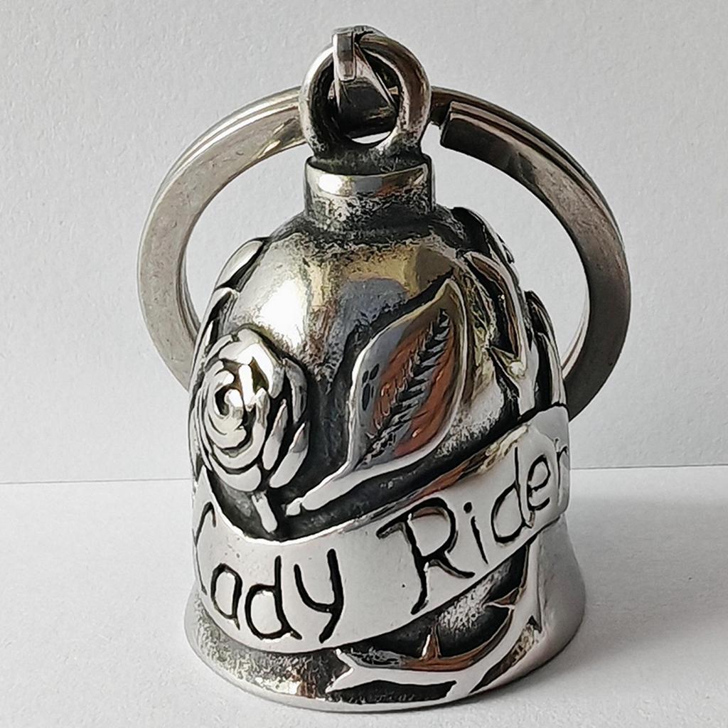 Biker Bells For Motorcycles Metal Decorations With Rose Design Angel Bell For Girls Cycling Adults Riders Women Christmas Men