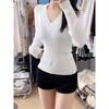 Slim-fit Anti-strip Inner Primer Knitted Sweater, New Long-sleeved Top for Autumn and Winter Women's Sweater