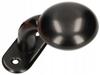 Knob, handle for the gate FRT + plate, insert, black lacquer