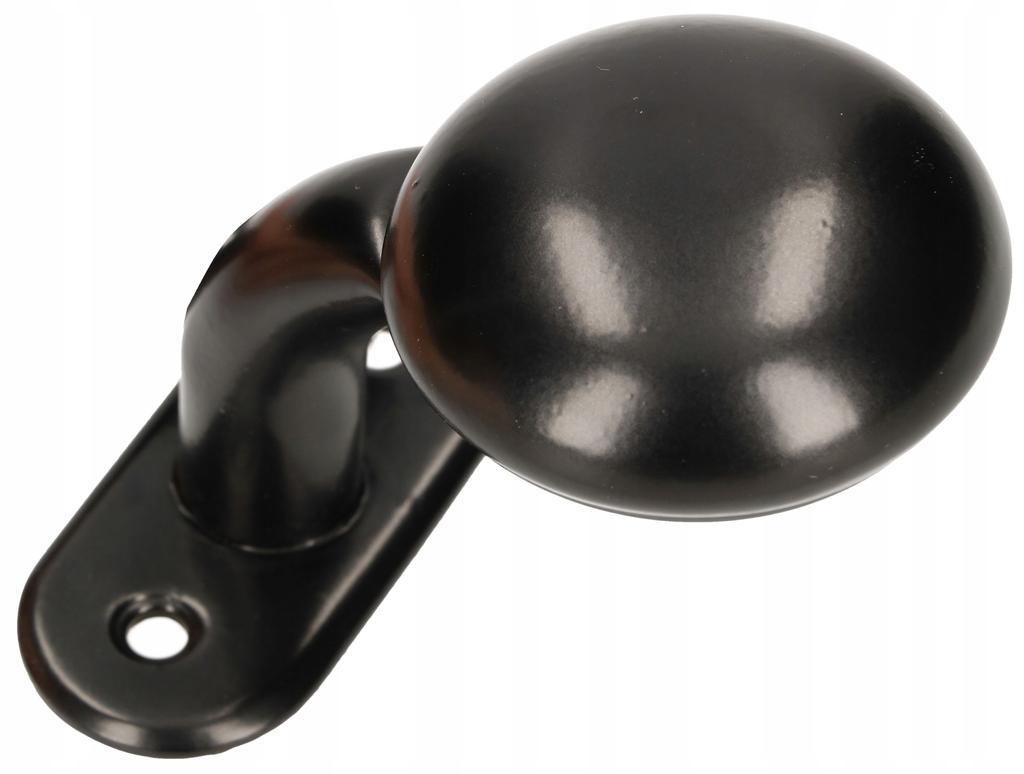 Knob, handle for the gate FRT + plate, insert, black lacquer