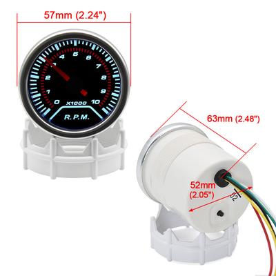 Ladedruck/Wassertemperatur/Öltemperatur/Öldruck/Spannung/Drehzahlmesser/Luft-Kraftstoff-Verhältnis/Abgastemperaturanzeige 52mm 12V Auto-Instrument oder 52mm Instrumentenhalter