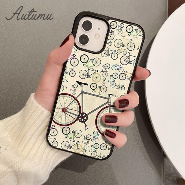 Fahrrad Rennrad Handyhülle für iPhone 17 Air 15 16 16e 11 12 13 14 Pro Max Plus Hülle Fundas Schale