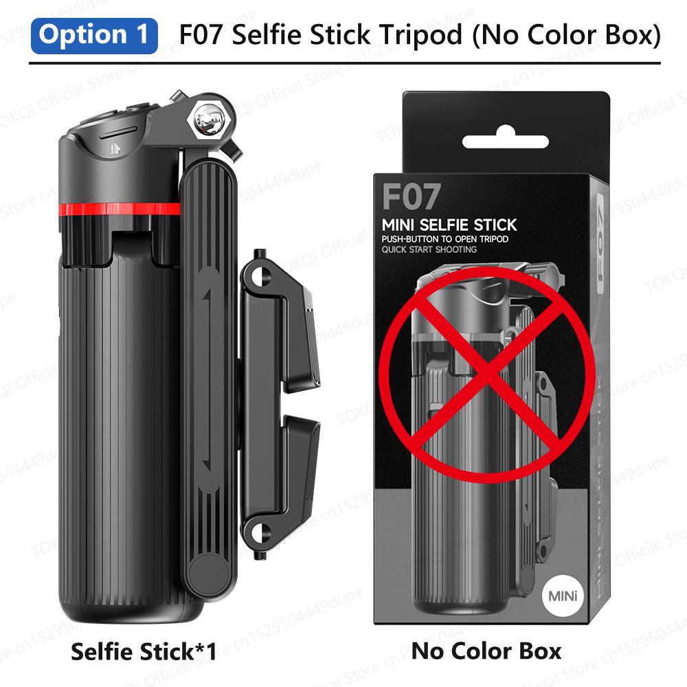 TOKQI F07 Mini Portable Selfie Stick One-Touch Pop-Up Tripod Cellphone Holde for Moible Phone Shoot with Zoom Bluetooth Remote 7