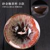 Cuptor chinezesc Schimbare ceașcă de ceai din ceramică Jianzhan, ceașcă de ceai cu glazură retro Temmoku, ceramică albastră, bol de ceai pentru acasă, ceai, cești master