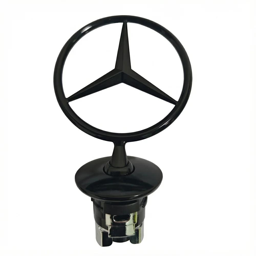 Hood Grille Chrome Star Emblem Logo Mounted Star Front Hood Ornament Mercedes Benz Amg W204 W205 W203 W211 W212 W213 W201 W210