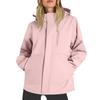 Women Solid Stripe Rain Jacket Outdoor Plus Waterproof Hooded Raincoat Windproof