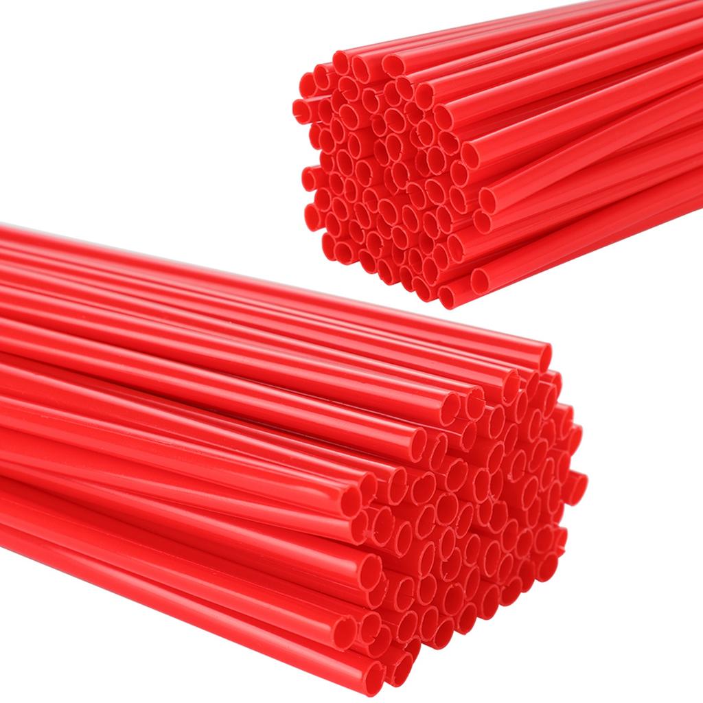 72PCS Spoke Skins Spoke Covers Trim Wrap Cover Decoration Protector Pipe Motorcycle Dirt Bike Accessories Red