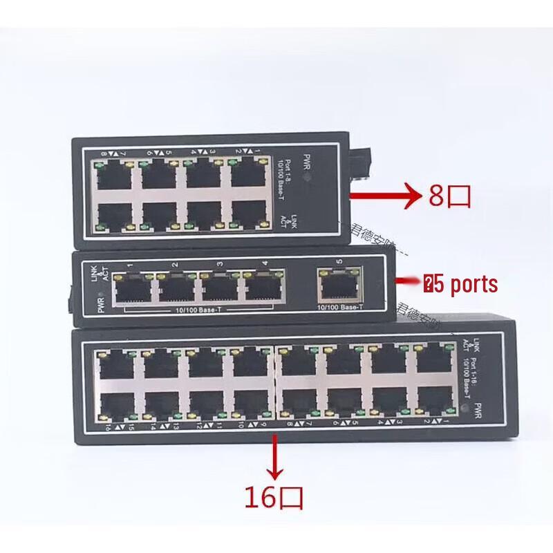 Dahua DIN-Rail Industrial Ethernet Switch CN plug (adapter included)