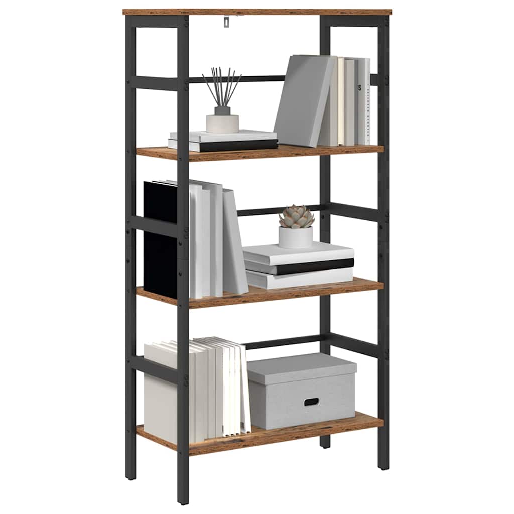 Vintage Wood Bookshelf 60 x 29.5 x 115 cm Engineered Wood