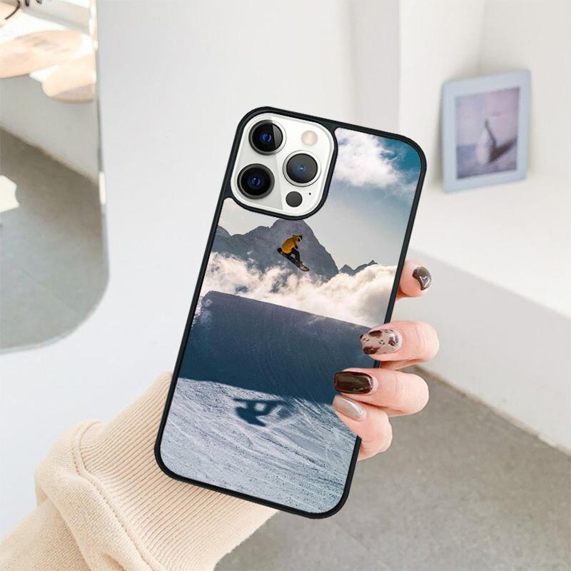 Skiing Snow Snowboard Ski Phone Case For iPhone 17 Air 16 15 14 11 12 13 Pro  MAX Plus coque Cover Shell