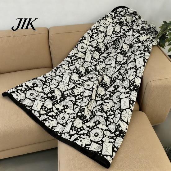 DIY Coloring Blanket for Parties Color Your Own Art Project with Markers Washable Gift Idea Craft Throw Home Decor Holiday Party Activity Unique