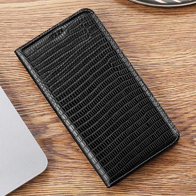 Lizard Pattern Genuine Leather Flip Case For Tecno Spark 8 8C 9 10 10C 20 30 30C 40 40C Pro Plus 4G 5G Cover Cases Scratch Proof