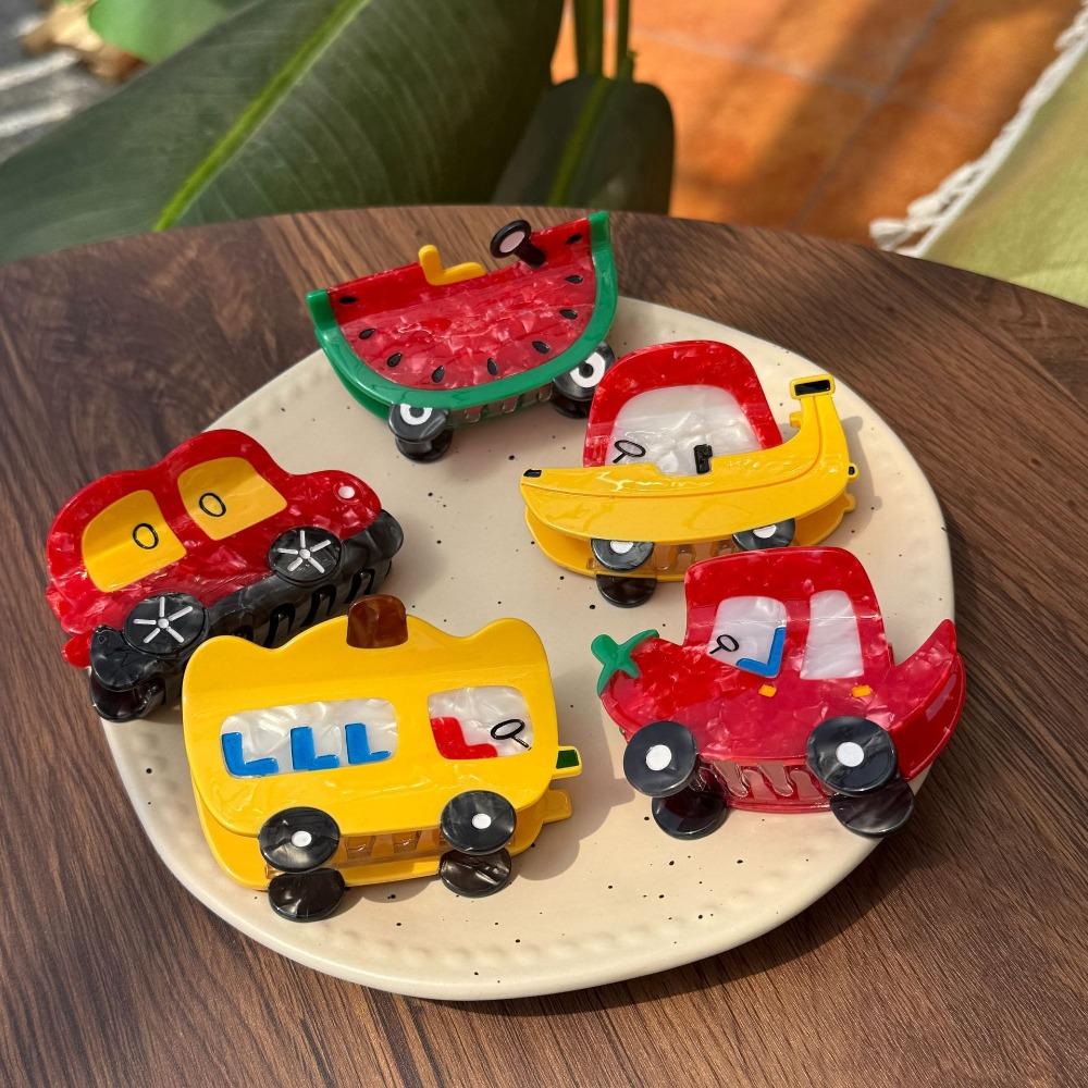 

Watermelon Creative Car Shark Clip Waterproof Acrylic Hair Accessories Acetic Acid Hair Claw Women Style 5