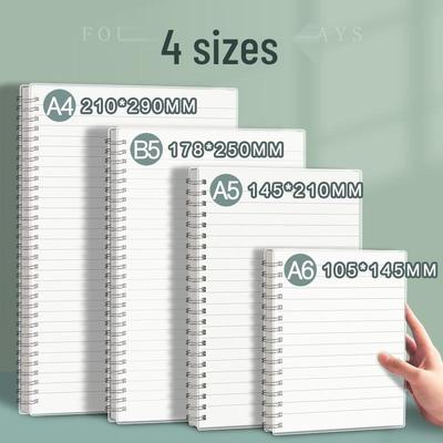 Cuaderno A5/B5 con espiral: Páginas Rayadas, Cuadriculadas y en Blanco, Ideales para Estudiantes y Planificación