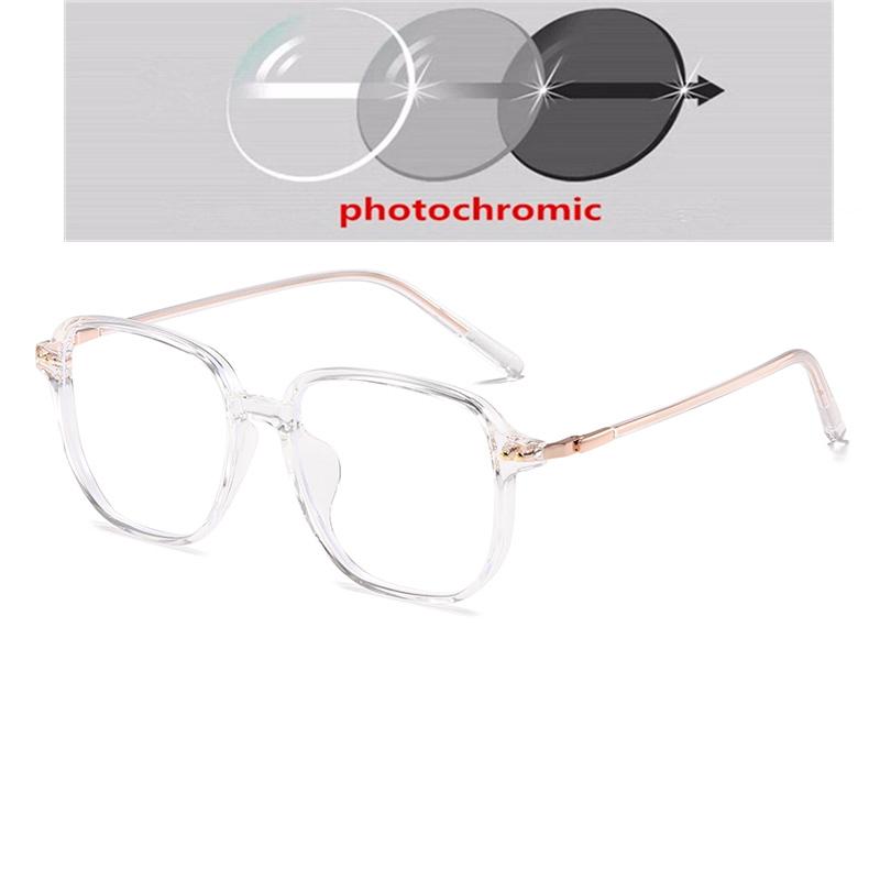 Big Frame Square Shortsighted Prescription Glasses Women Men Anti Blue Rays Student Myopic Spectacle Diopter -0.5 -0.75 To -6.0