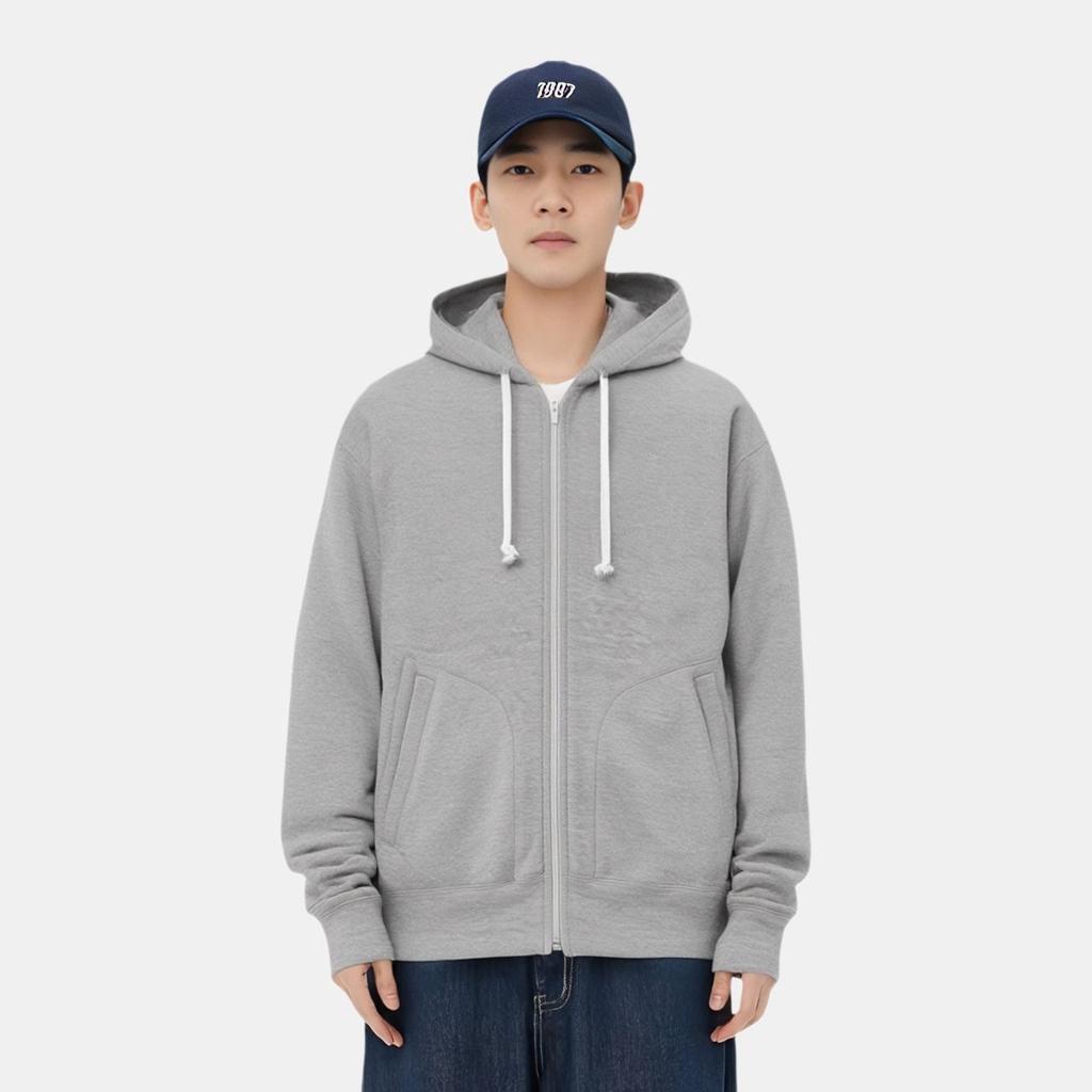 Comme des Garçons PLAY COMME Des GARCONS PLAY SS25 Heart Back Emblem Hooded Zip Up 'Grey' Men's AX-T342-051-2