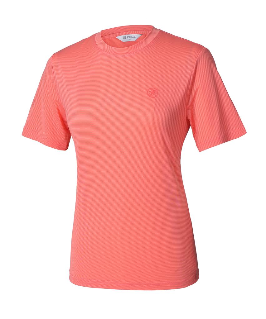2ELA Women'S Ice Silk Cooling Round Short Sleeve T-Shirt 5 Colors (Type B)