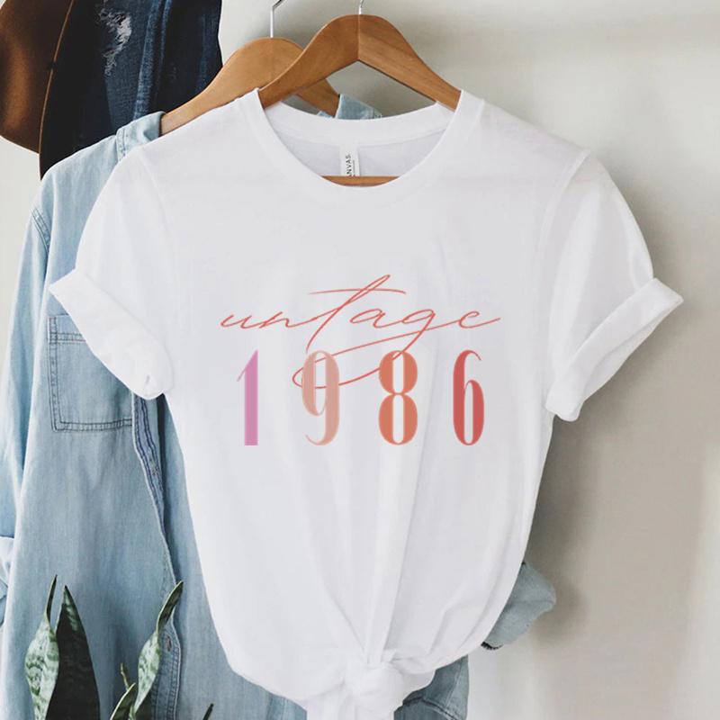 Maglietta Unisex Manica Corta per il 40° Compleanno Vintage 1986 Maglietta 40° Compleanno Top Classici 40° Regalo di Compleanno per Unisex