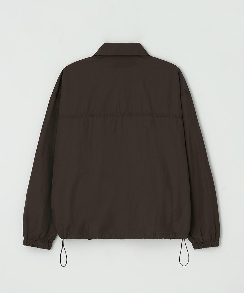 Nus Yei Brown Collar Windbreaker Jacket