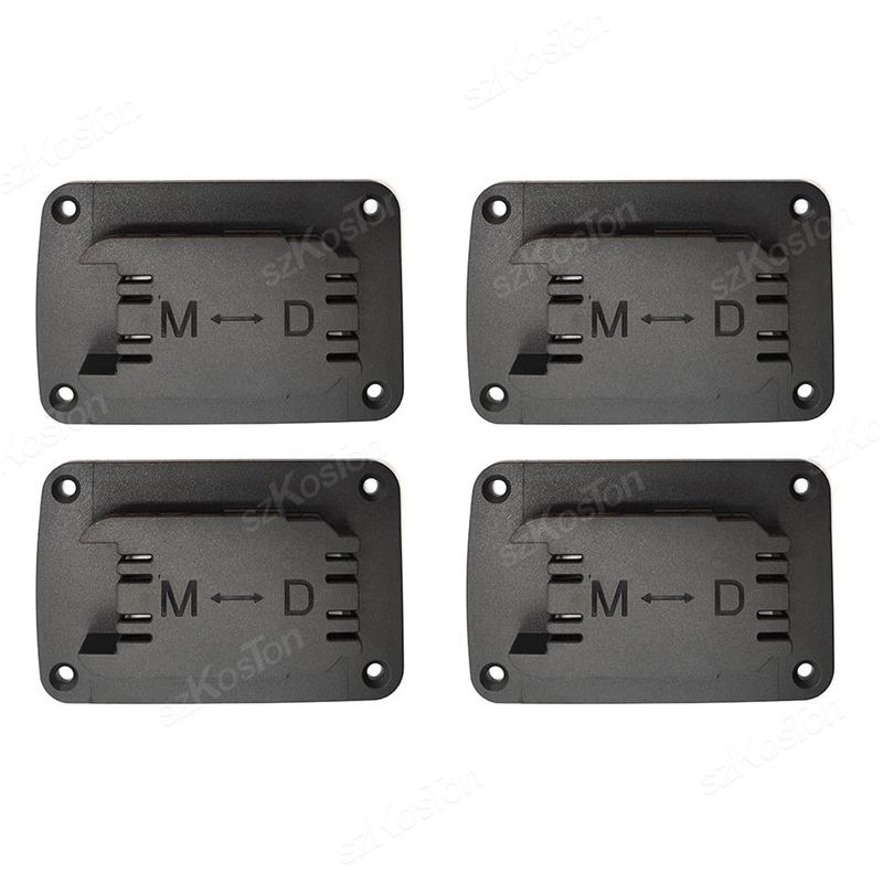 Wall Mount Drill Tool Battery Mount Holder for DeWalt 11.1V/18V/11V for Milwaukee 18V Battery Holder Stand Display Hanger Dock