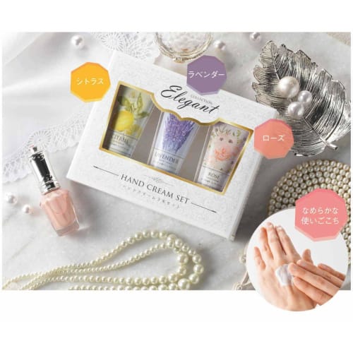Thank You Hand Cream Set (3 Scents: Citrus, Lavender, Rose) 25ml (1 Sticker Included)