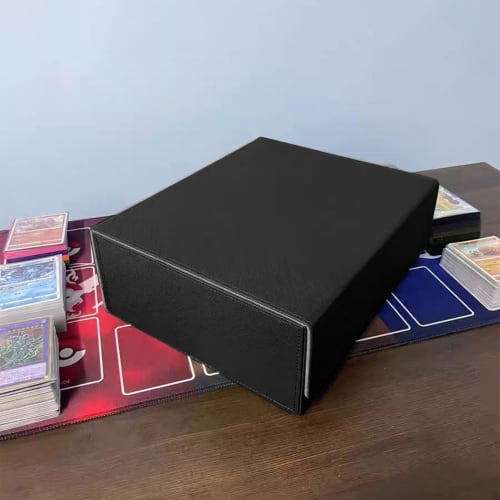 Formemory Magnetic Deck Case, 3 Columns, Holds 1800 Cards, Large Capacity PU Leather Card Case for Tabletop Games, Large Capacity Holder, Card Protect