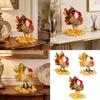 Premium Alloy Rooster Figurine Box With Enamel Finish For Safekeeping Valuables And Gifts Jewelry Organiser