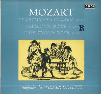 LP Record MITGLIEDER DES WIENER OKTETTS  Mozart Divertimento Ddur Kv205   SXL21105B DECCA 1965 Germany Classical Used