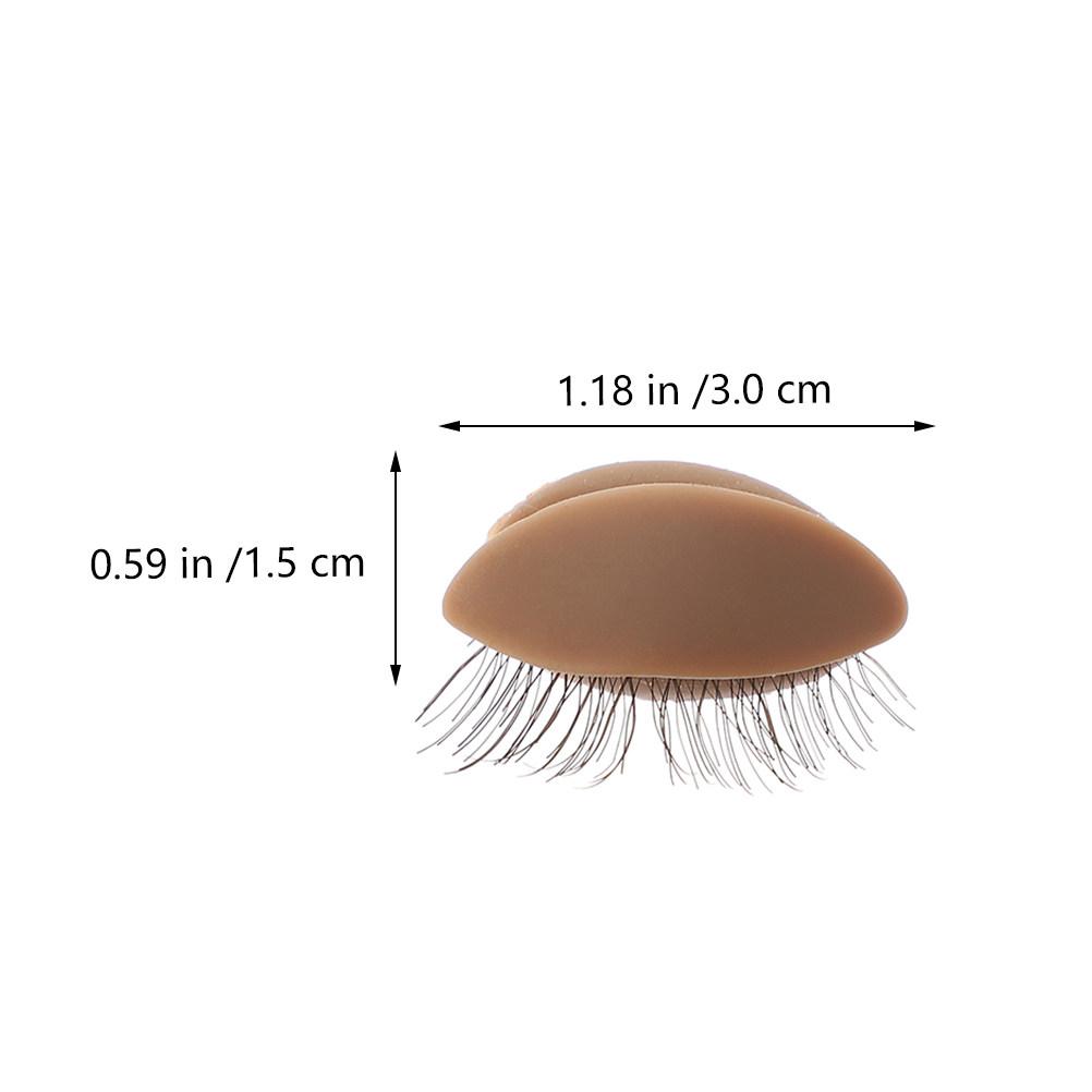 4Pairs Silicone Practice Mold for Eyelash Grafting Extension Training Tool Beginner Friendly Eyelash Extension Mold