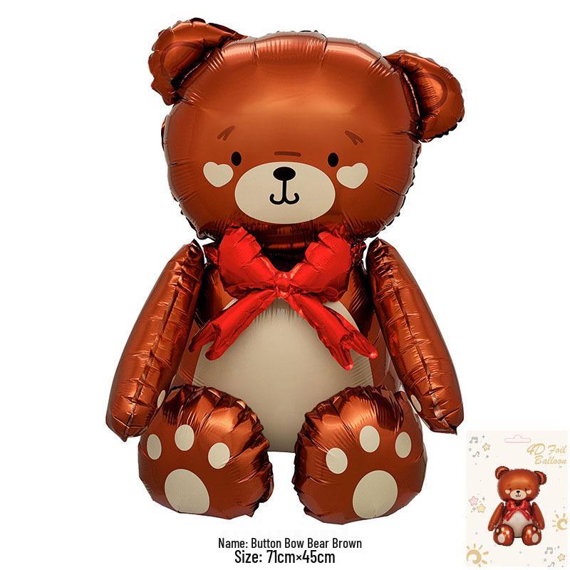Influencer Teddy Bear Card & Balloon Party Decoration Set