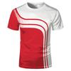 Simple Fashion Quick Dry Sports T Shirts Summer Casual Short Sleeve 3D Printed T-shirts Loose Breathable Gym Table Tennis Tees