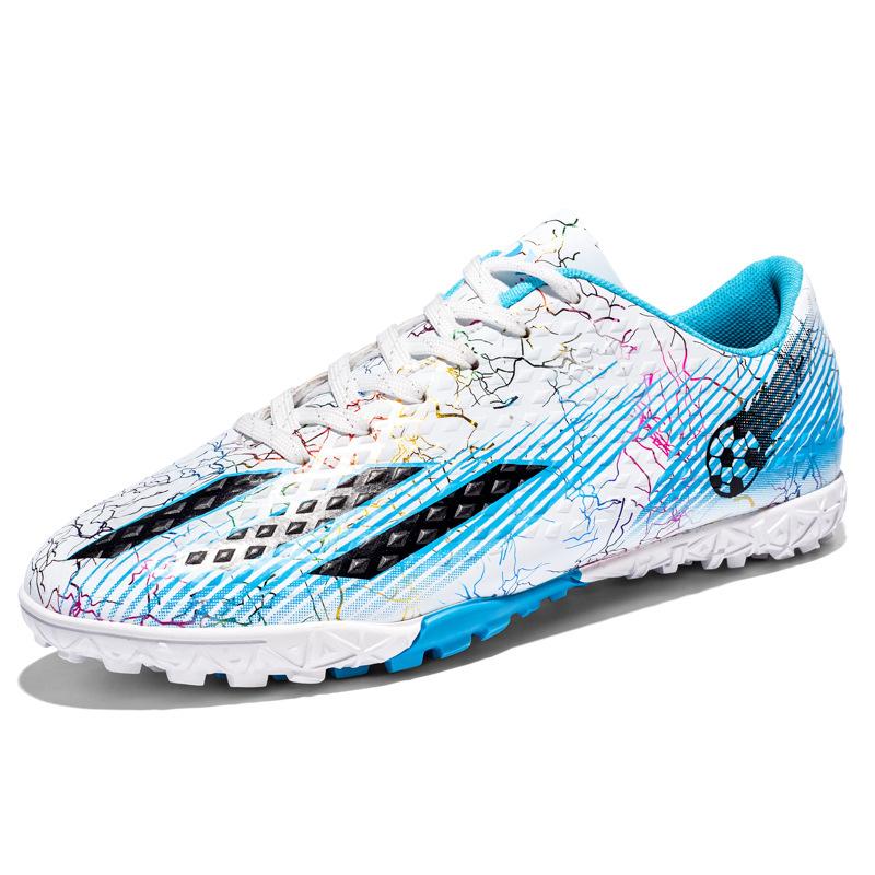 998 Football Shoes With Low Cut Leather Surface Camouflage Colorful Fashion Broken Nails Long Men Women's Training Nail Soles Sports Trendy