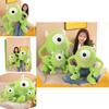 Cute Green Monster Plush Toy Big-eyed Stuffed Doll Perfect Birthday Present