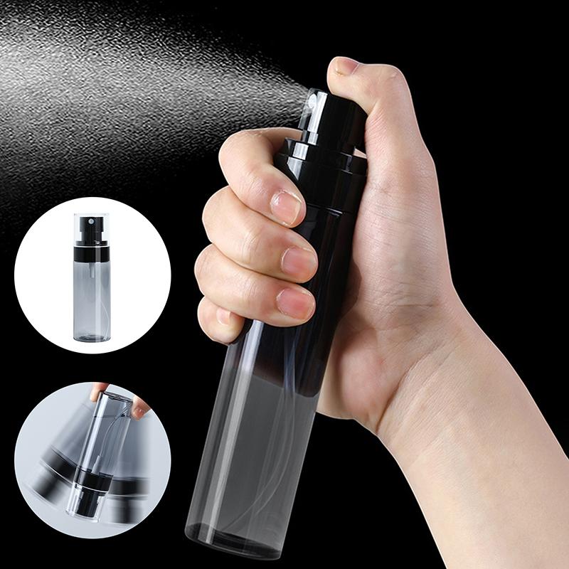 Tragbare, nachfüllbare Flaschen, transparenter Parfümzerstäuber aus Kunststoff, Mini-Sprühpresse, Unterabfüllflasche, Reisezubehör