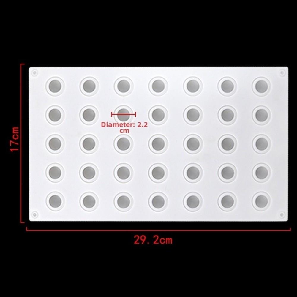 Stampi Rotondi in Silicone a 35 Fori Stampo per Torta Mousse 3D Antiaderente Forma a Sfera Strumenti per la Cottura Stampo per Gelatina Cioccolato Produzione di Gelato
