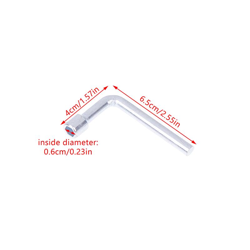 L-Shaped Socket Wrench Elbow 7-Shaped 6 7 8 10 12 13 14Mm Hex Key Hexagonal Mouth Steel Hand Tools Accessories