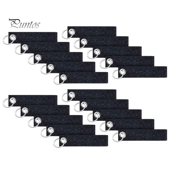 20 stuks vilten sleutelhangers met blanco tag roestvrijstalen ring doe-het-zelf decoratie ambachtelijke sleutelhanger maak je eigen sleutelhanger rugzak portemonnee decoratieve accessoires